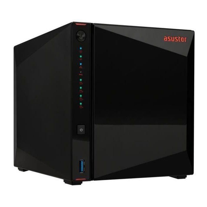 NAS server - ASUSTOR - AS5404T Nimbustor 4 Gen2 - Quad-Core 2.0GHz - 4GB DDR4 - 2x 2.5GbE - 4 bays