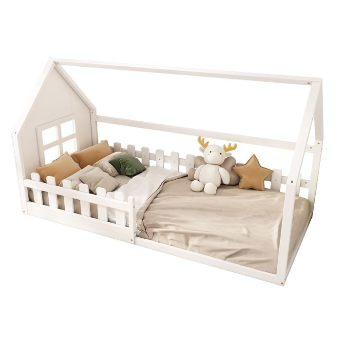 Placa espessa de 90 x 200 cm para cama plana, berço, peitoril de janela, branca