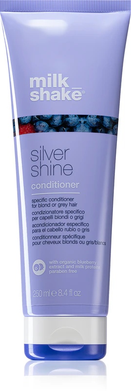 milk_shake® Silver Shine балзам за плаву косу који неутралише жућкасте тонове