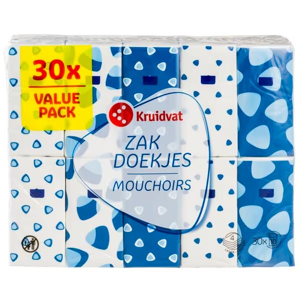 Kruidvat robčki<br>30 x 10 kosov