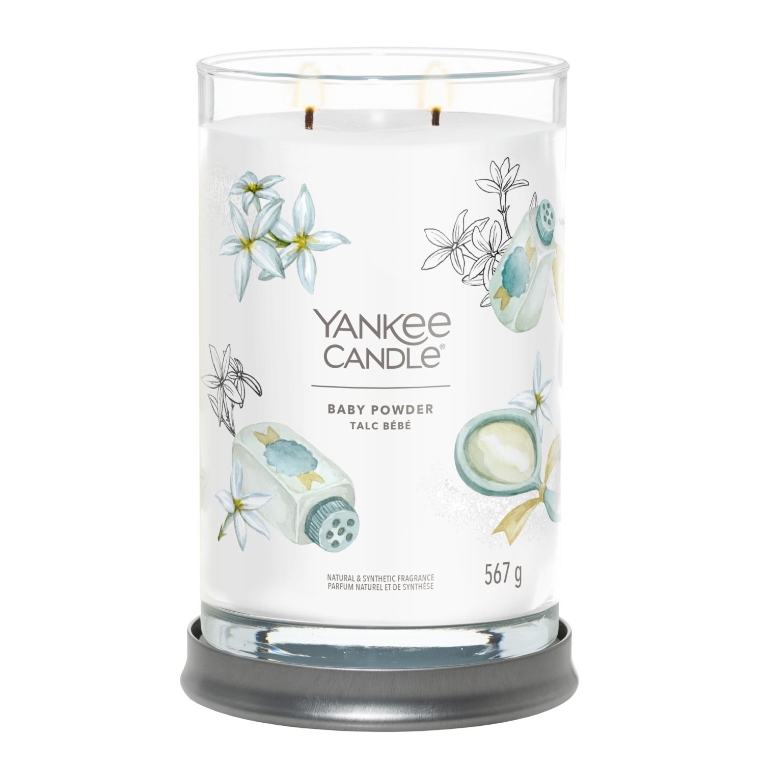YANKEE CANDLE Grand Gobelet Talc de Bébé