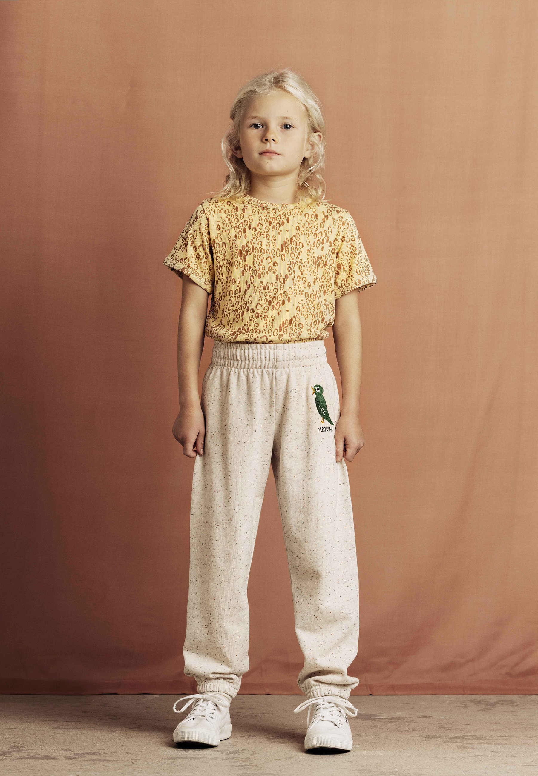 Mini Rodini BIRD UNISEX - Pantaloni della tuta - bianco sporco