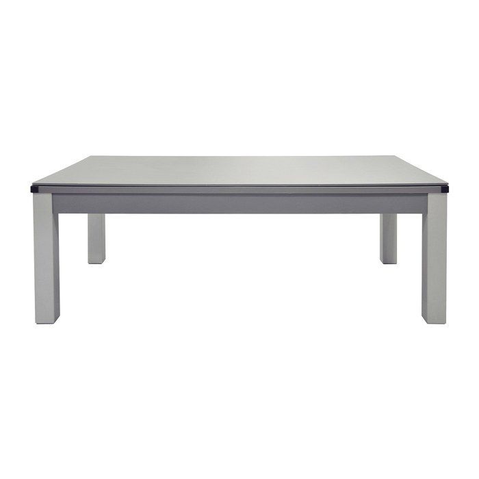 Mesa convertible para billar y ping-pong BALTHAZAR - 213 x 112 x 81,5 cm - Gris