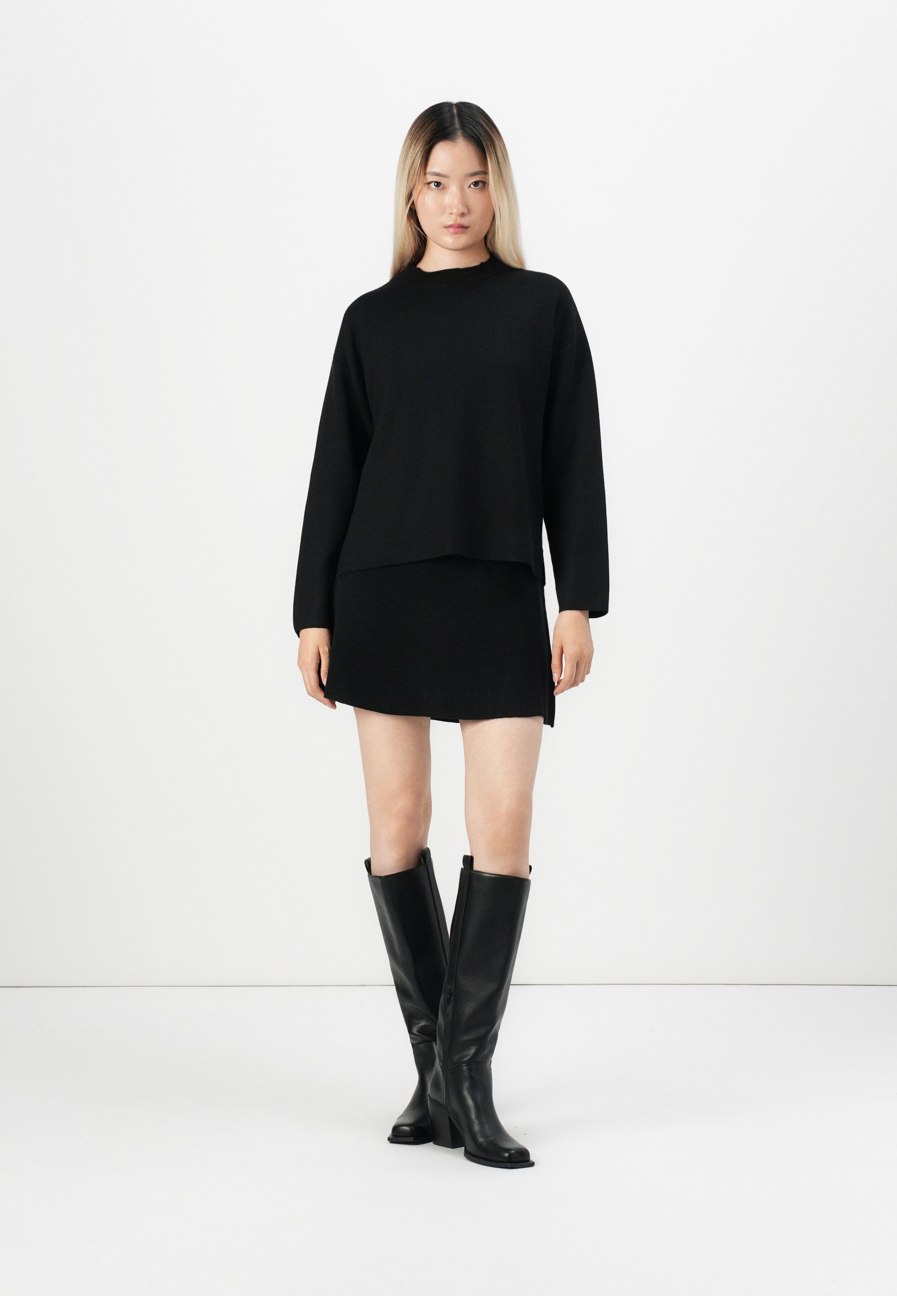 Vero Moda VMSABA SKATER - A-lijn rok - zwart