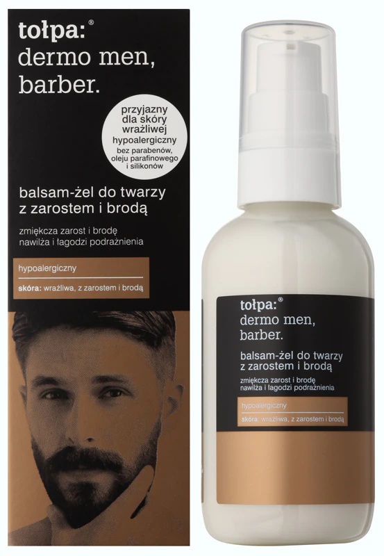 Tołpa Dermo Men Barber умирујући балзам гел за мушкарце са брадом