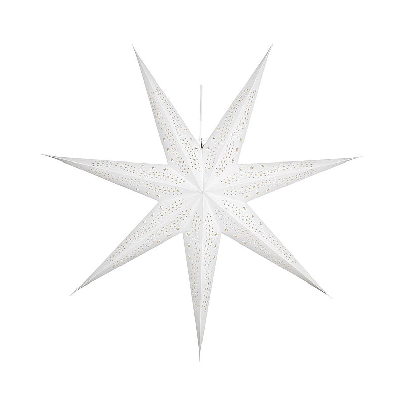 Étoile de Noël pour la maison, 90 cm, blanche, Capella