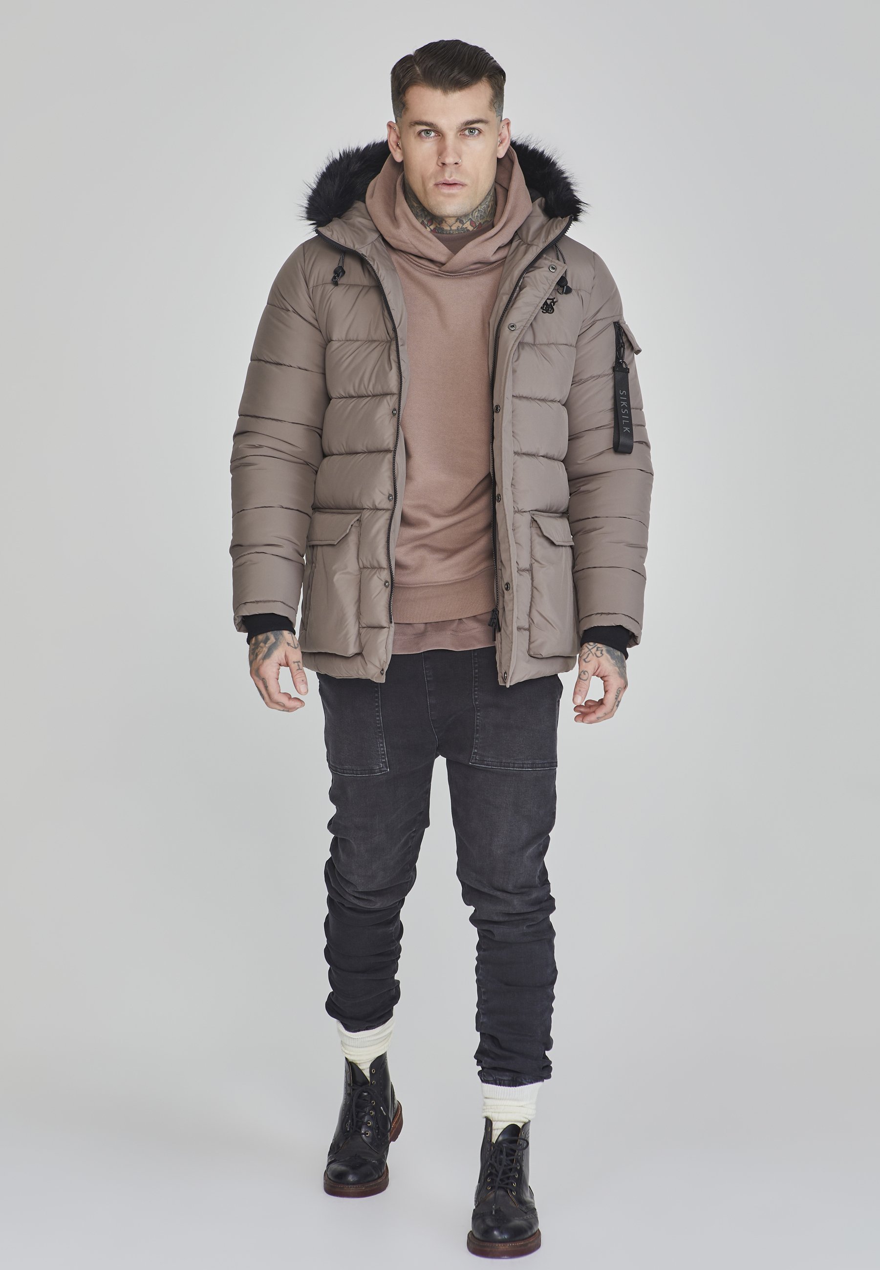 Veste d'hiver SIKSILK - beige