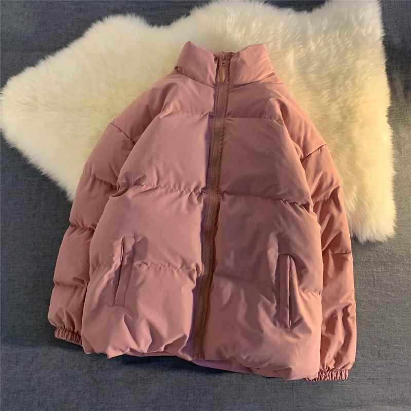 Heren Harajuku Kleurrijke Bubble Coat Winterjas Heren Streetwear Hip Hop Parka Koreaanse Zwarte Kleding Puffer Jackets