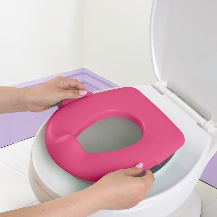 DISNEY BABY – PRINZESSINNEN – Mini-Toilette mit integriertem Toilettensitzverkleinerer, 2-in-1, MySize, herausnehmbarer Einsatz für einfache Reinigung