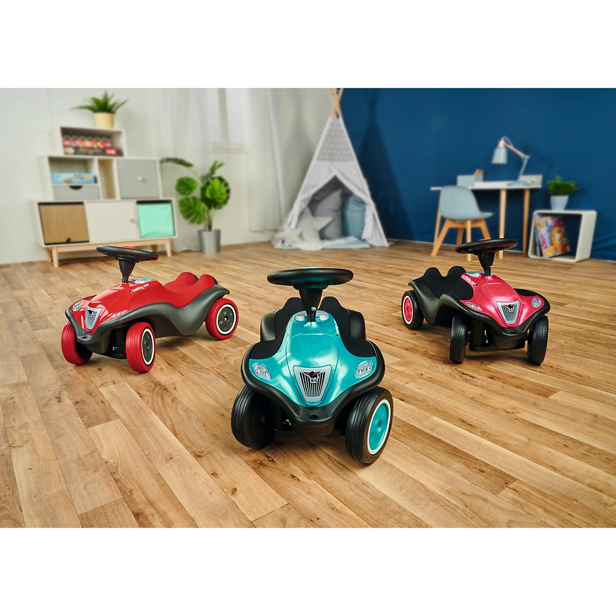 Grote Bobby Auto VOLGENDE, rot/zwart zwart/rot