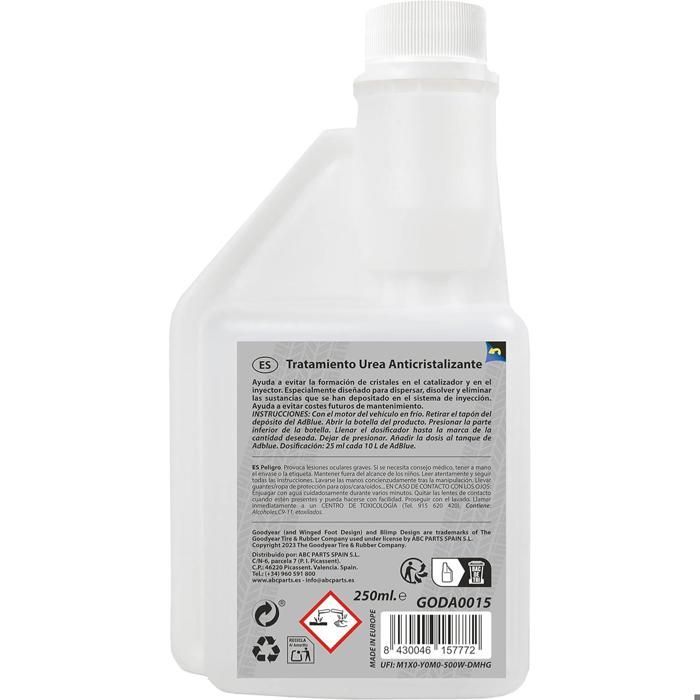 AdBlue Tratamiento anticristalizante Goodyear Pro Additives - 250 ml