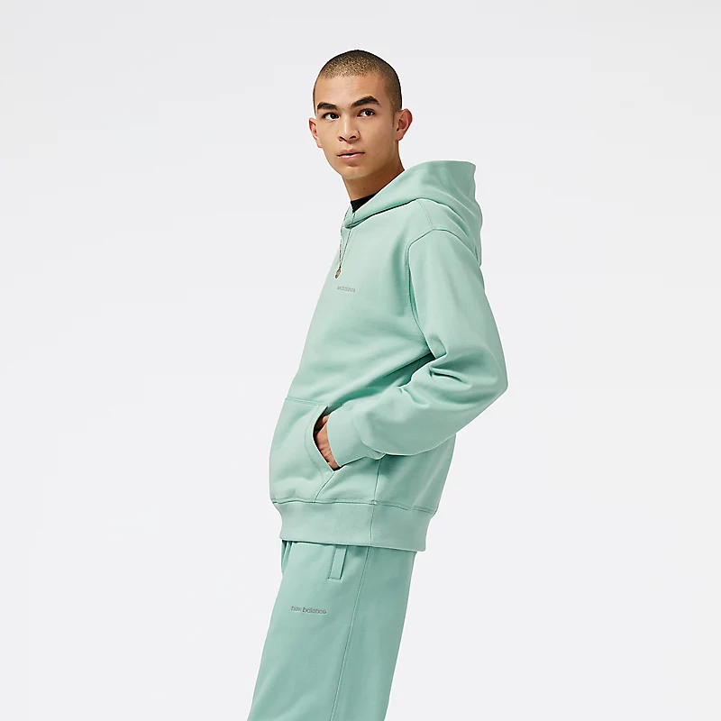 Bluzy z kapturem NB Athletics Nature State dla mężczyzn – SAGE LEAF