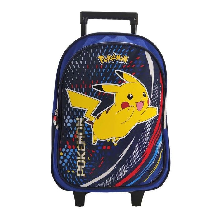 Mochila con ruedas de Pokémon Pikachu con 1 compartimento