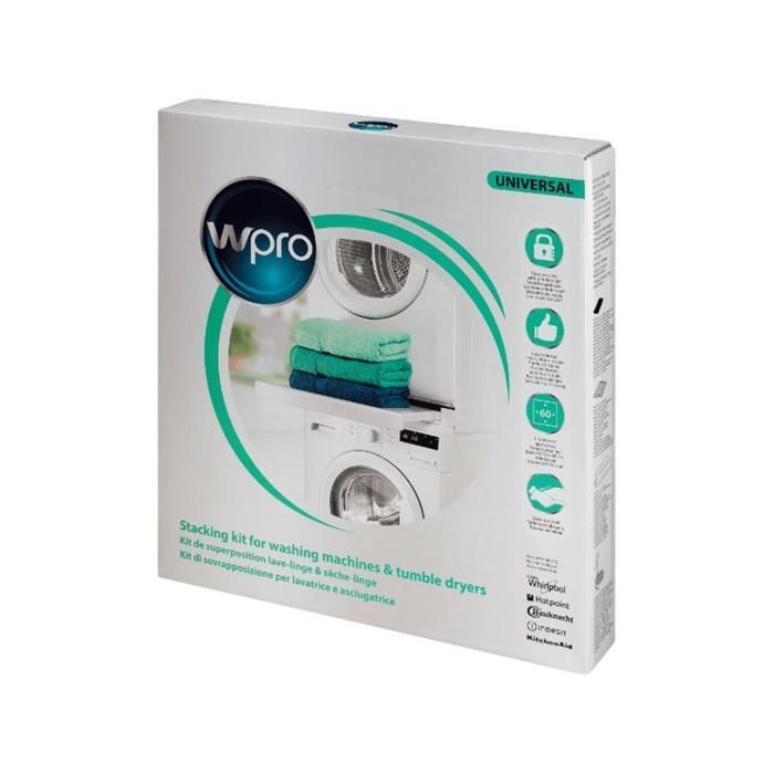 Kit universale di impilamento vassoi scorrevoli W-PRO (lavatrice/asciugatrice) - BVMPIECES