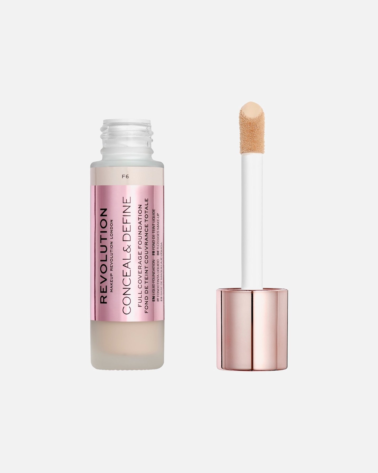 „Revolution Foundation“ maskuojamasis ir apibrėžiamasis makiažo pagrindas – 23 ml