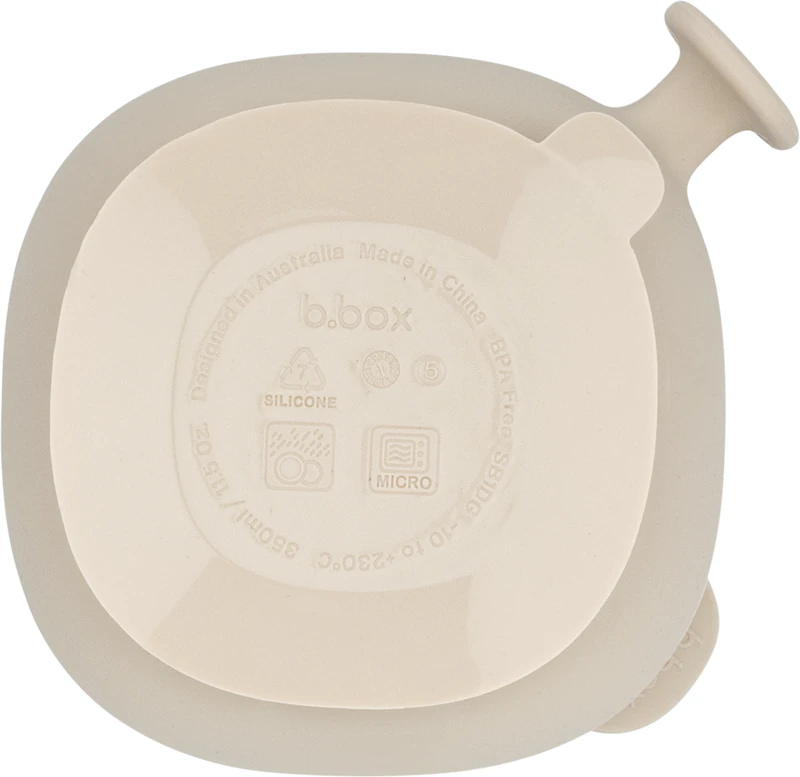 Tigela de silicone b.box com tampa