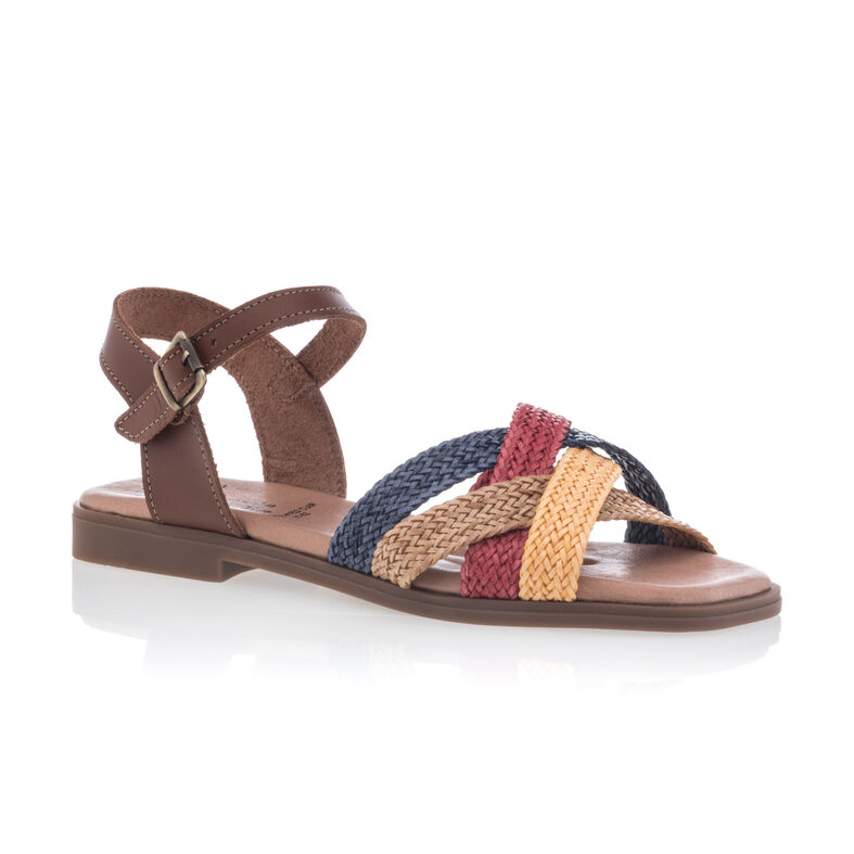 Sandale multicolore pentru femei / Pantofi cu vârful deschis