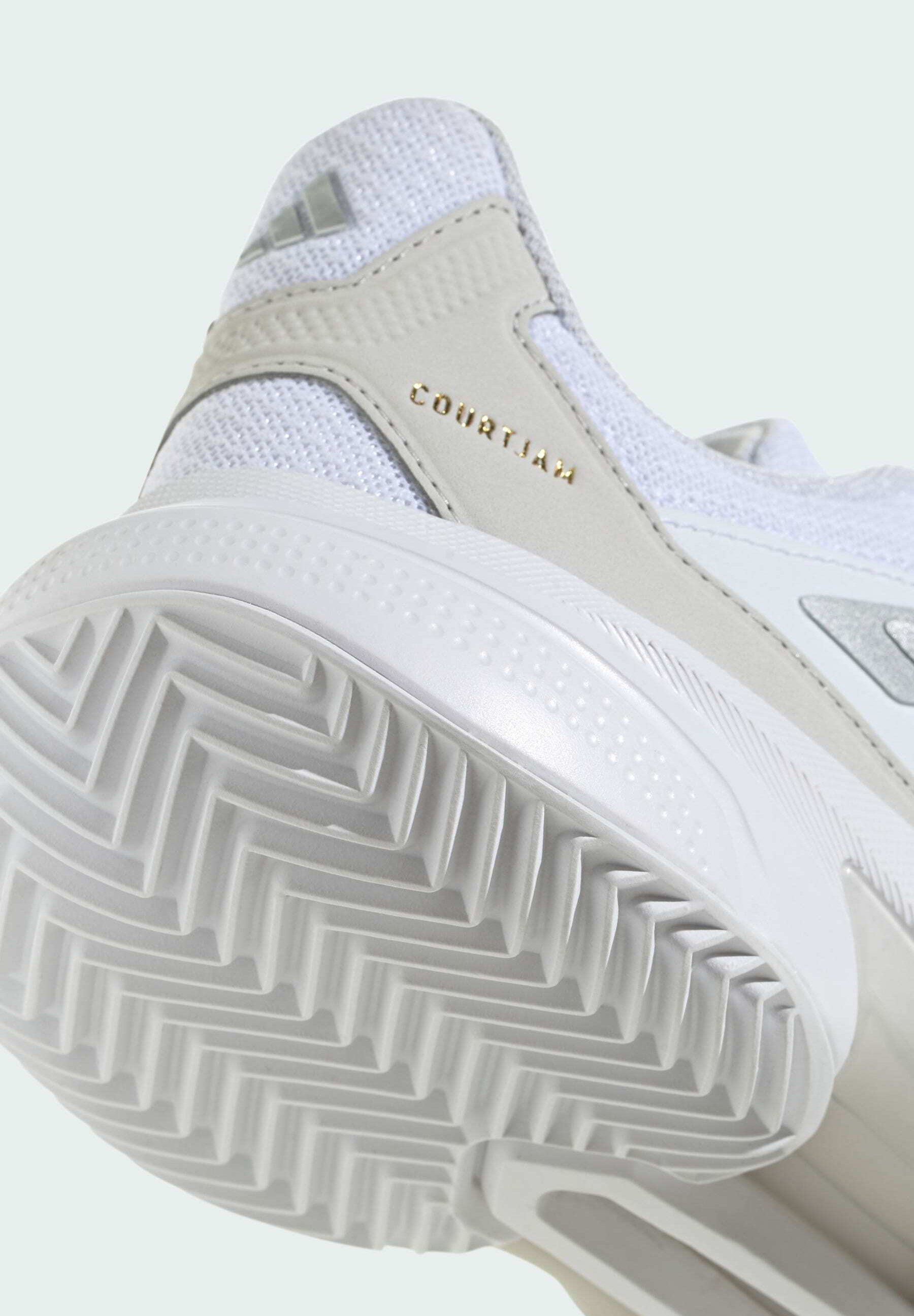 adidas Performance COURTJAM CONTROL 3 CLAY TENNIS - Tennisschoenen voor gravelbanen - wolkwit zilver metallic grijs