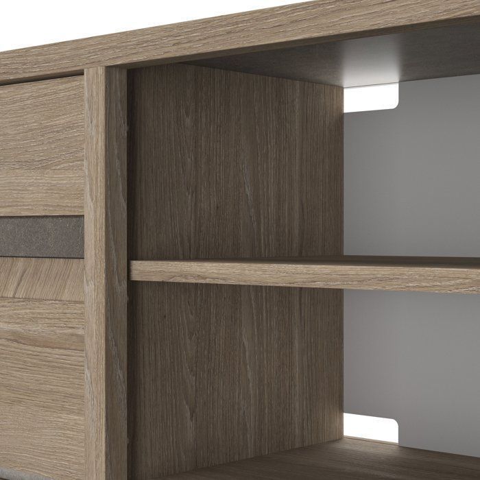 Mueble para TV MARCEAU – Acabado en roble junco – 190 × 48 × 57 cm – GAMI