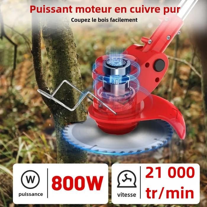 Desbrozadora inalámbrica de 24 V - Lo esencial - 2 baterías - Funda protectora - Ligera (3,2 kg)