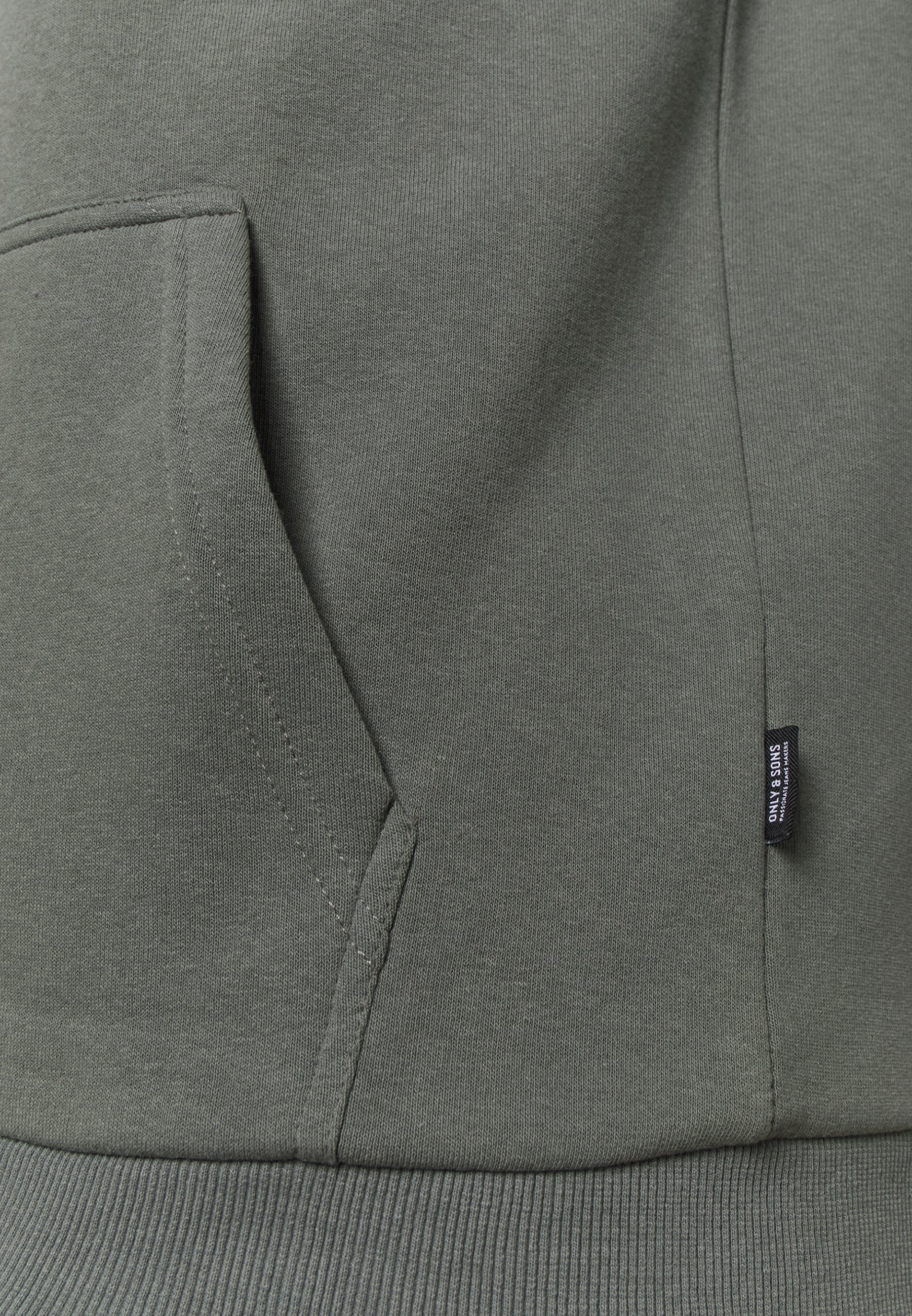 Felpa con cappuccio Only & Sons ONSCERES LIFE - Felpa con cappuccio - grigio castor