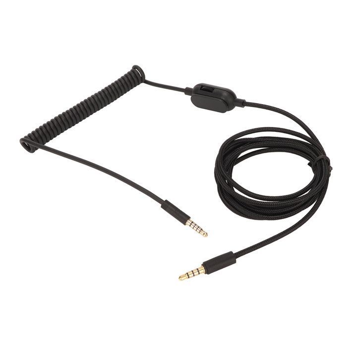 Cavo per cuffie a spirale SURENHAP da 3,5 mm maschio a 3,5 mm maschio, cavo audio a spirale per videoproiettore.