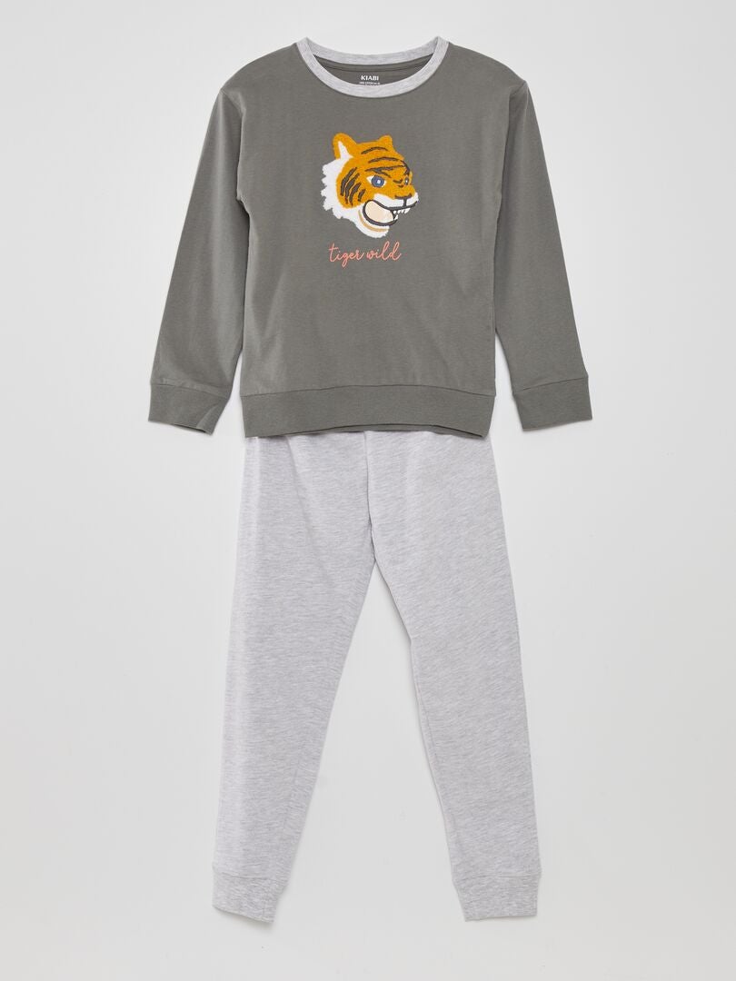 Conjunto de pijama - 2 piezas - GRIS