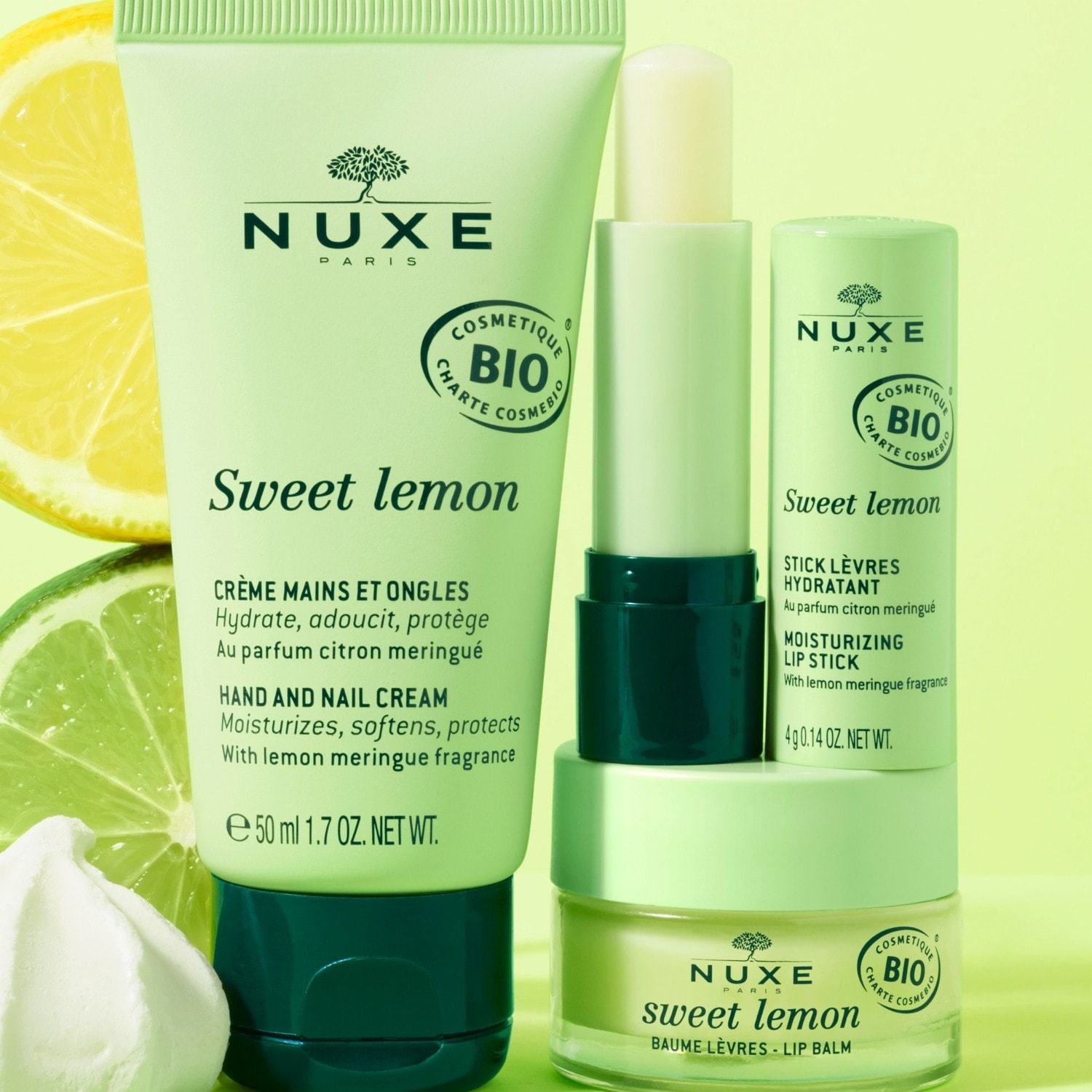 NUXE saldžiųjų citrinų rankų ir nagų kremas - 50 ml