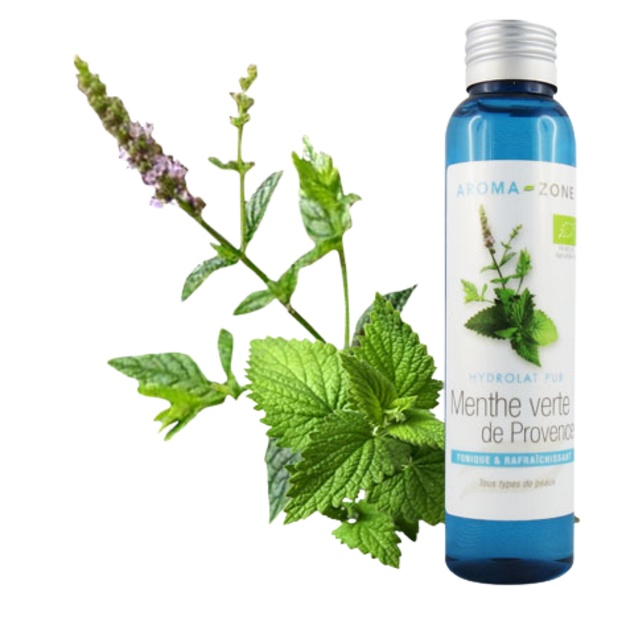 Biologische groene munthydrosol uit de Provence
