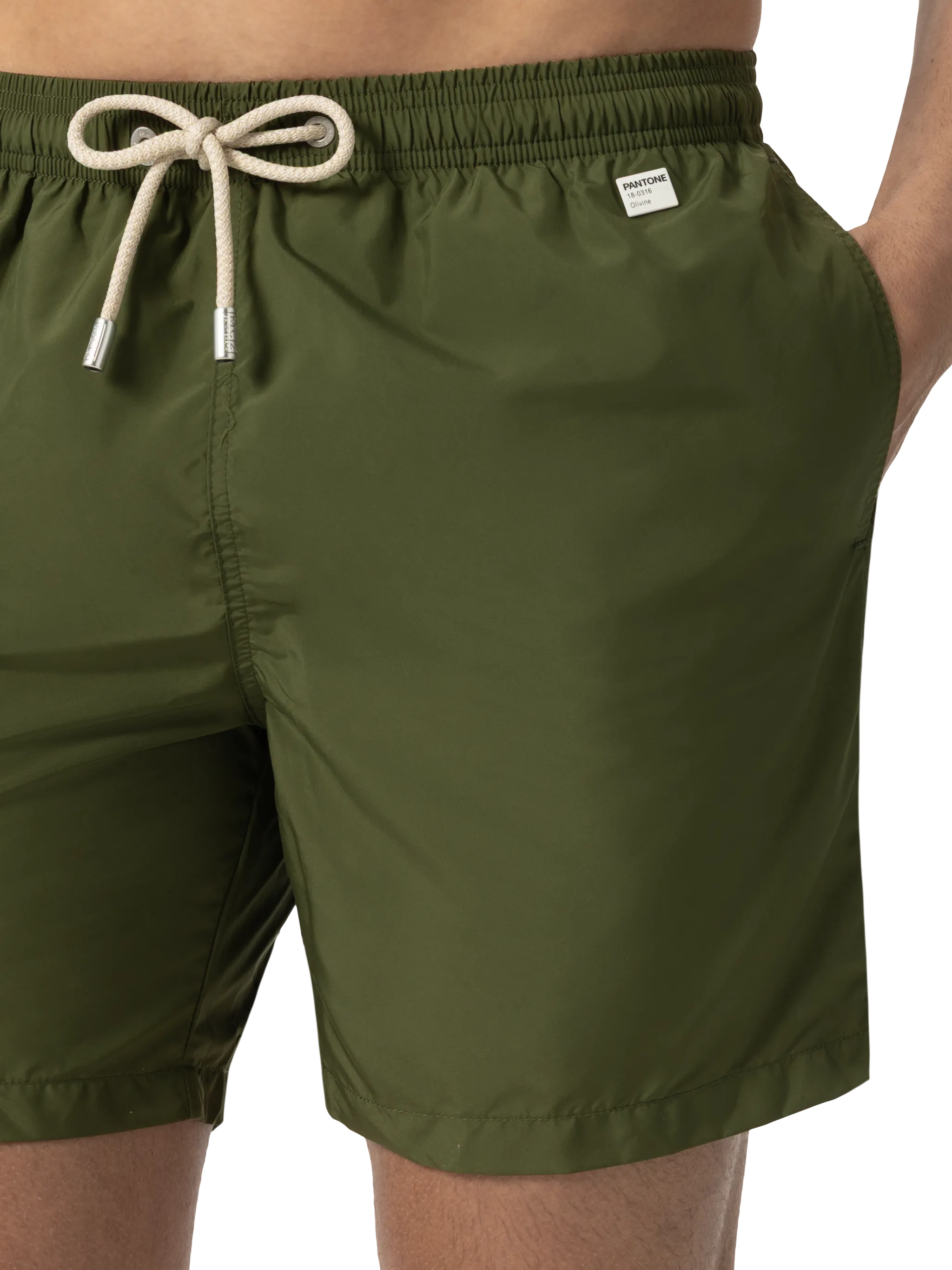 Costume mare Lighting Pantone in tessuto leggero verde militare | PANT