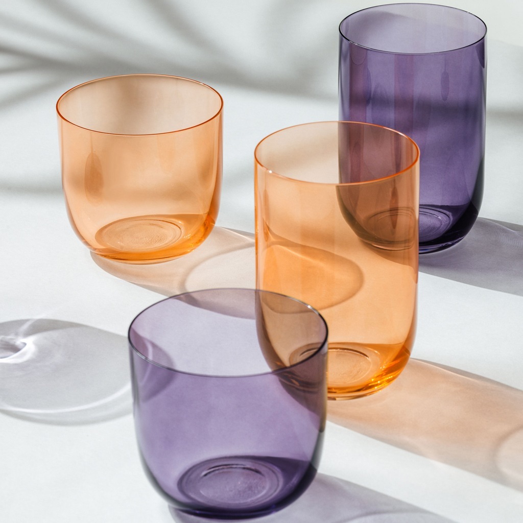 Villeroy & Boch stikla dzērienu glāzes, 2 gab. komplekts, krāsa: lavanda – 1 gab.