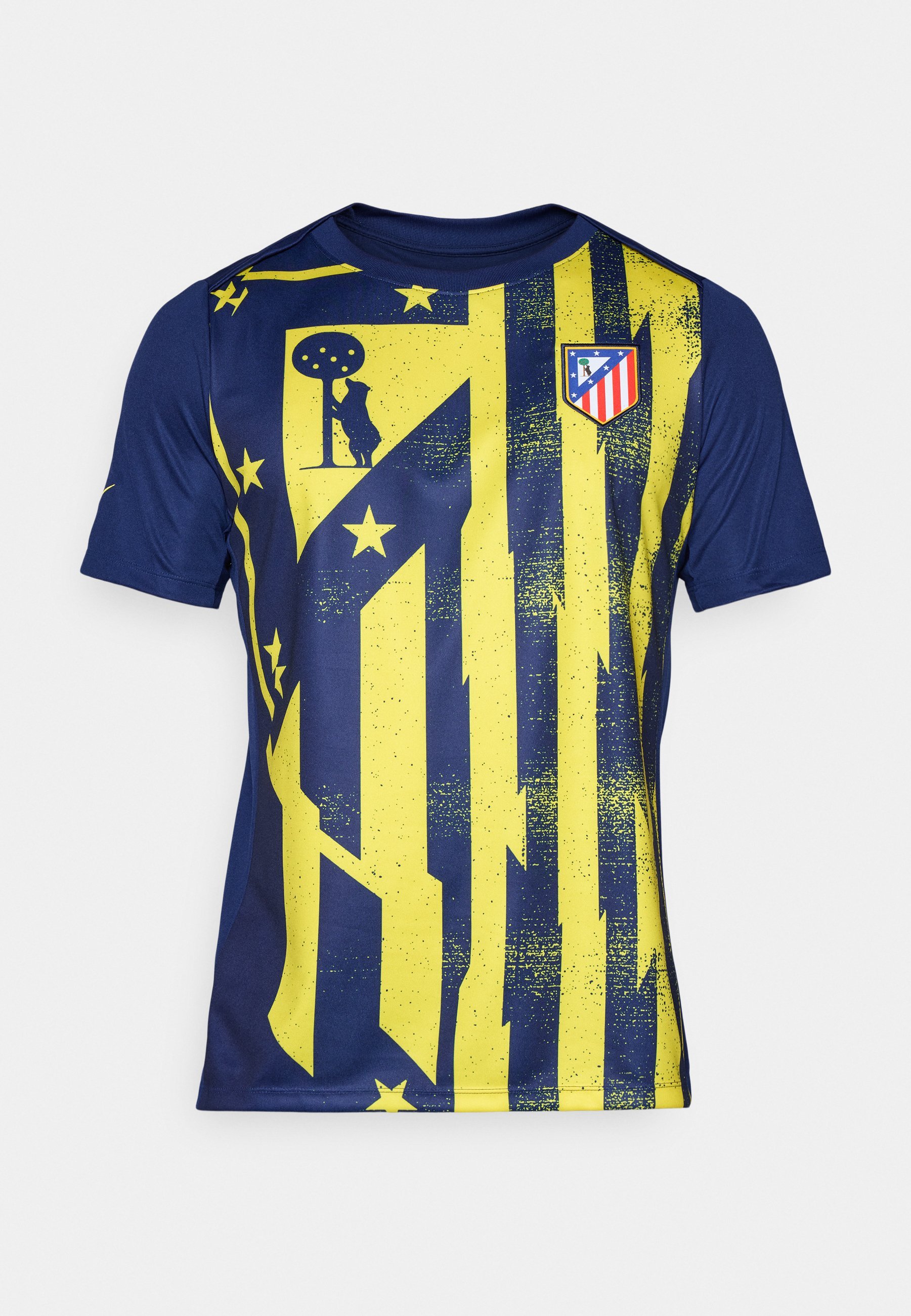 Nike Performance ATLÉTICO MADRID ACADEMY PRO HOME - Sport-T-Shirt - Zweifarbiges Blau/Leuchtendes Gelb
