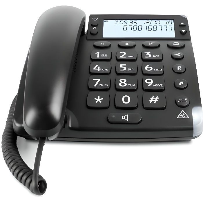 DORO Magna 4000 vaste telefoon met nummerweergave/gesprekswacht - zwart