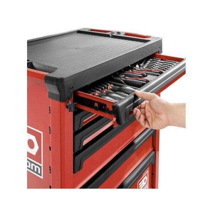 Carrello portautensili su ruote - FACOM - Roll M3 - 6 cassetti - Rosso - Polipropilene rinforzato con fibre