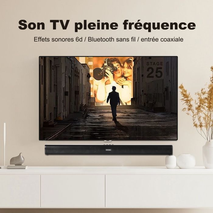 DOCCMIK - 2.2-kanaals scheidbare 2-in-1 soundbar - Bluetooth - Subwoofer - 150W - L782mm