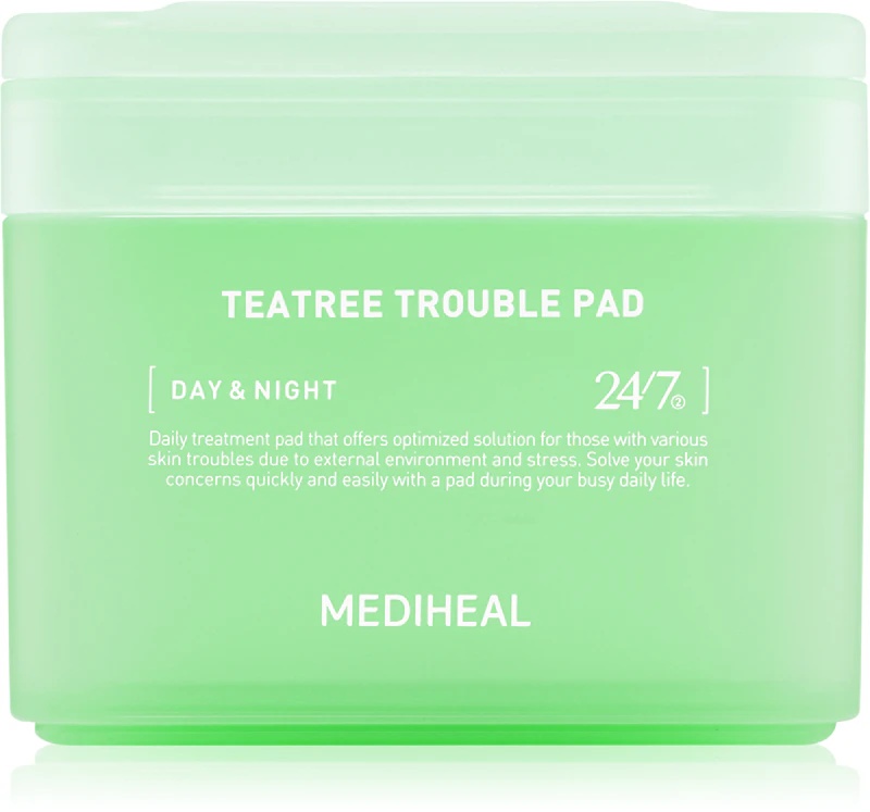 MEDIHEAL Teatree Trouble Pad nomierinošie tonizējošie sejas spilventiņi