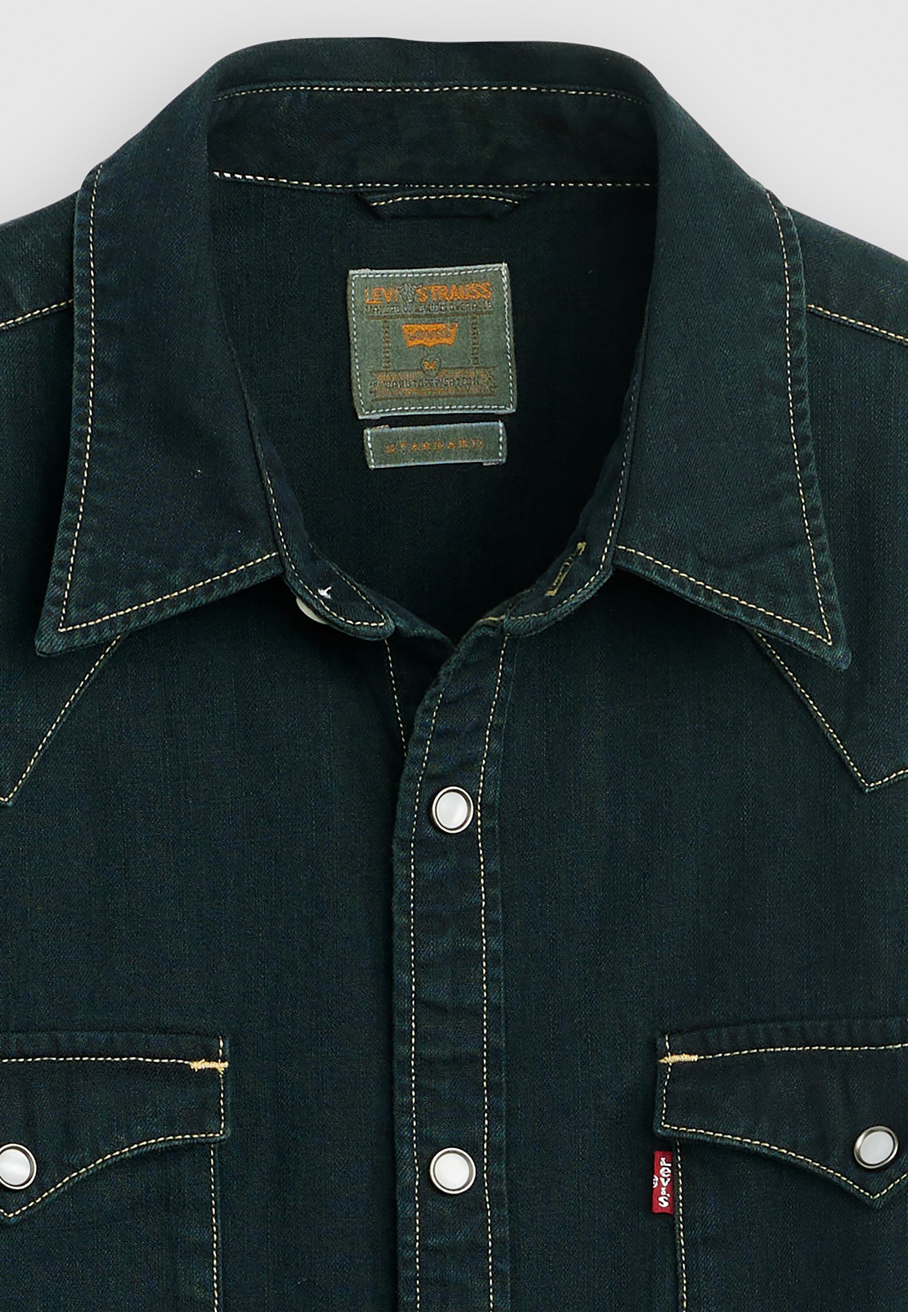 Levi's® BARSTOW WESTERN STANDARD - Camicia - bellissimo blu cenere nero