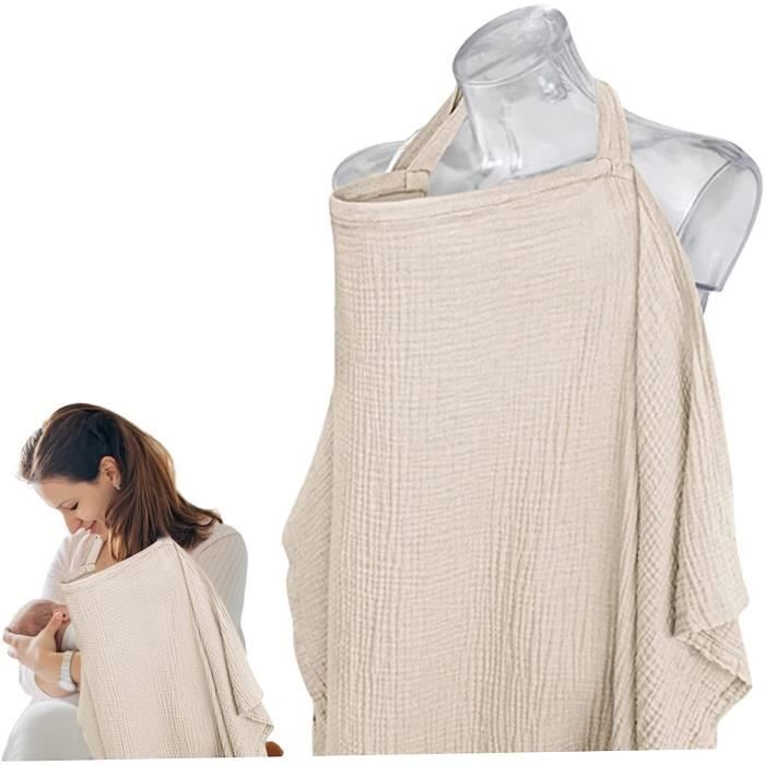 Couverture d'allaitement, Couverture d'allaitement allaitée Respirante avec Une Sangle réglable, Un châle d'allaitement Doux