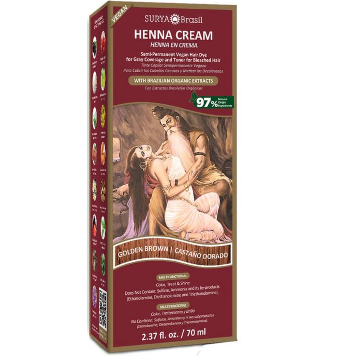 Surya Brasil Haarfärbe-Henna-Creme – 70 ml