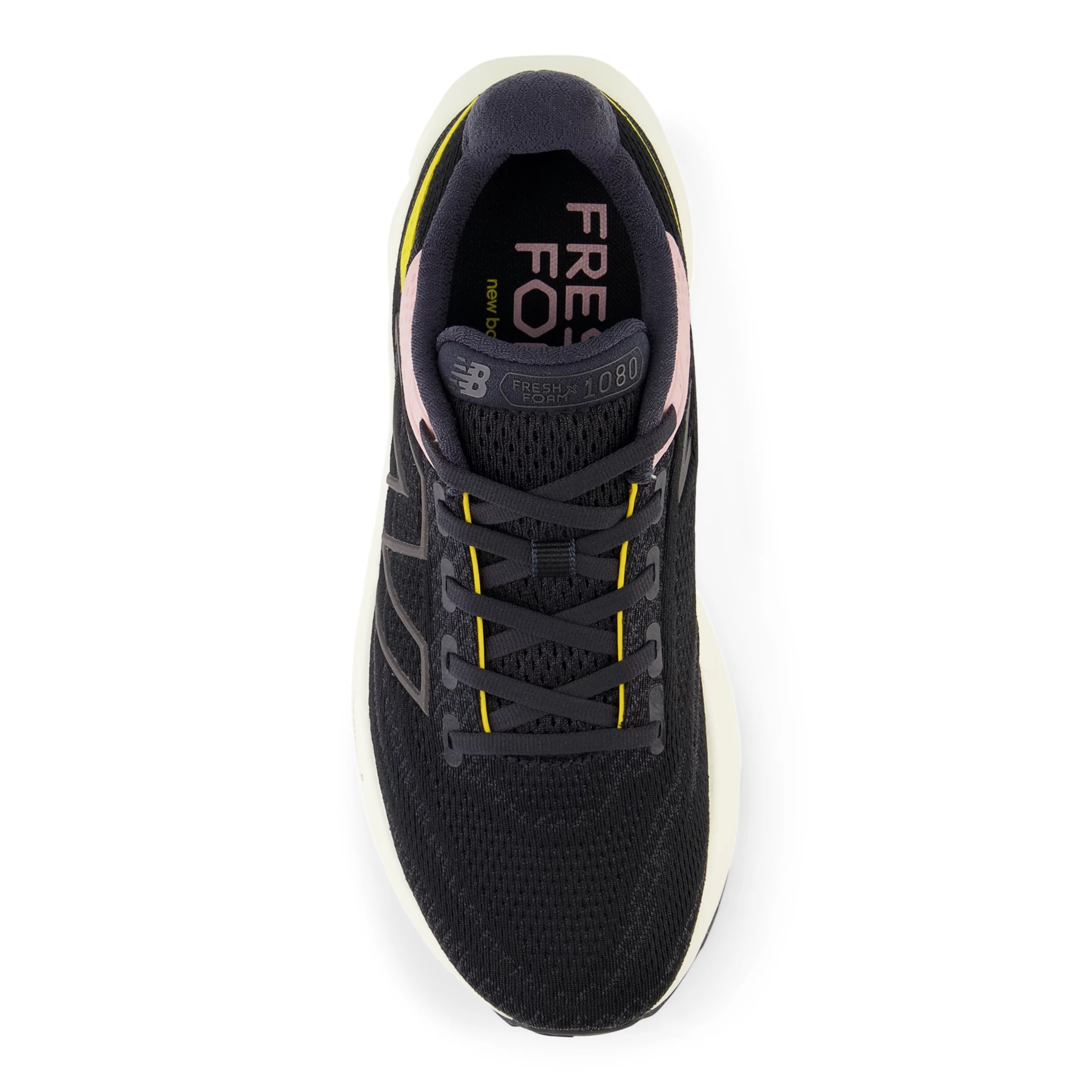 Fresh Foam X 1080 v13 Black con orb pink e ginger lemon