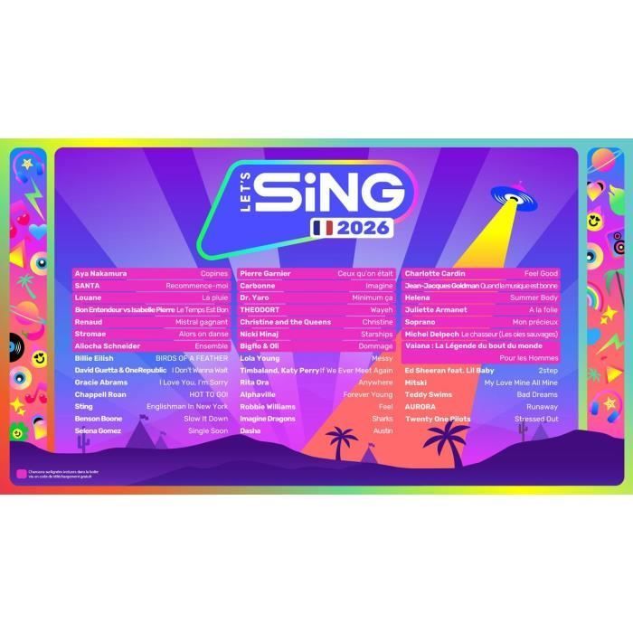 Let's sing 2026 - Jeu Nintendo Switch