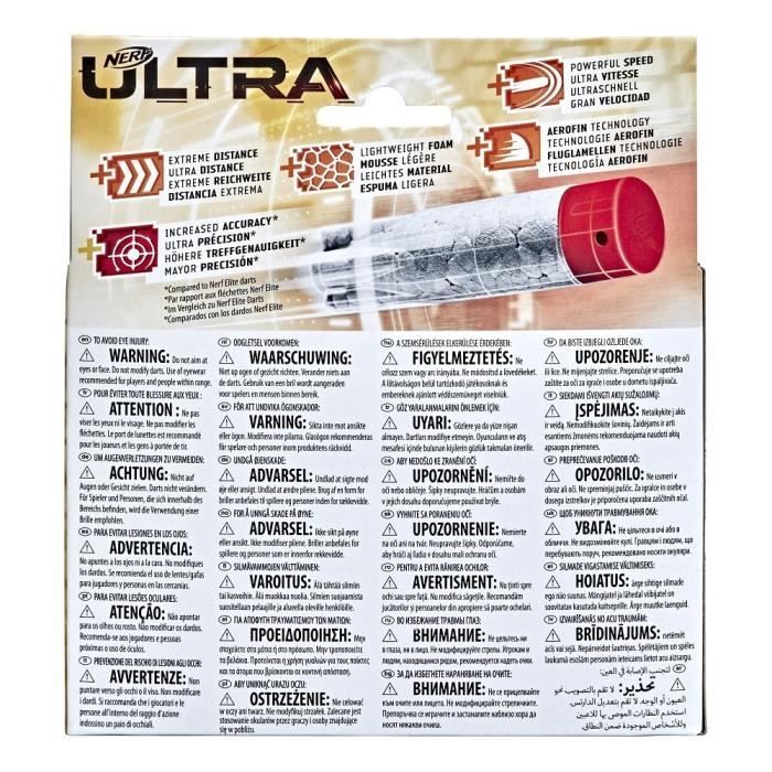 Confezione di ricarica da 20 dardi NERF Ultra AccuStrike - Compatibile solo con i blaster NERF Ultra