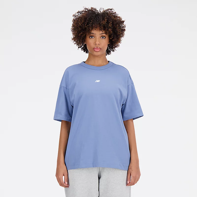 Γυναικείο oversize αθλητικό μπλουζάκι – MERCURY BLUE