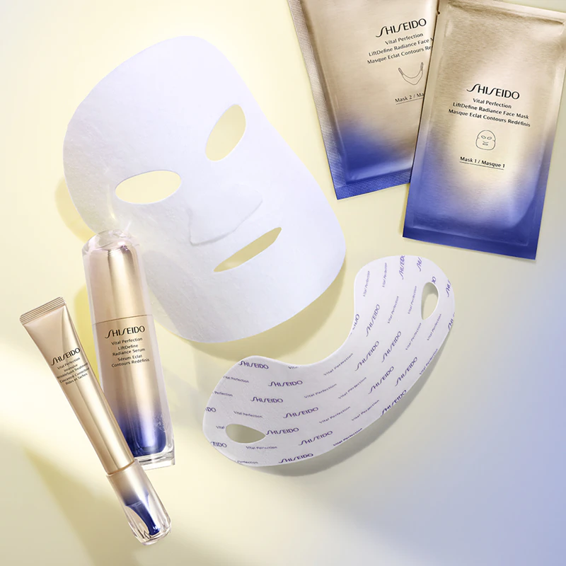 Máscara facial firmadora de luxo Shiseido Vital Perfection Liftdefine Radiance