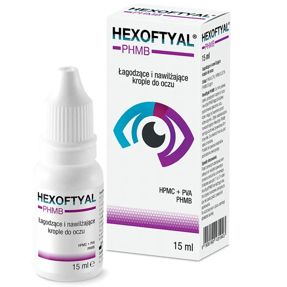 Hexoftyal PHMB, Łagodzące i nawilżające krople do oczu
