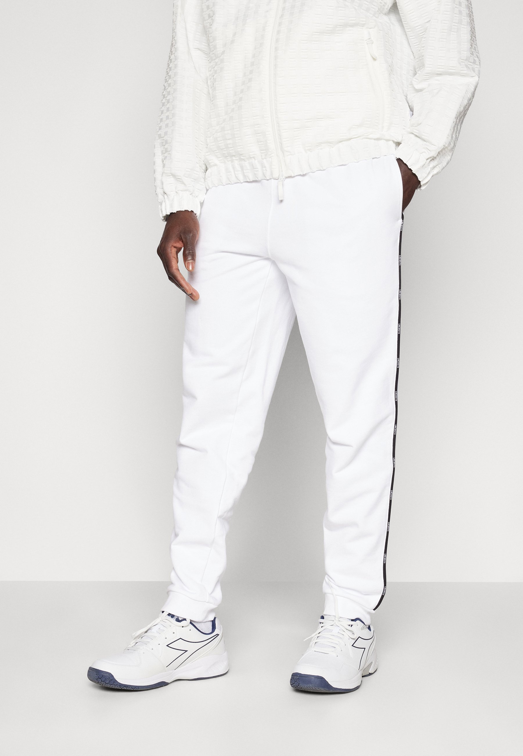 Lacoste Sport PANT TAPE - Pantaloni de trening - alb