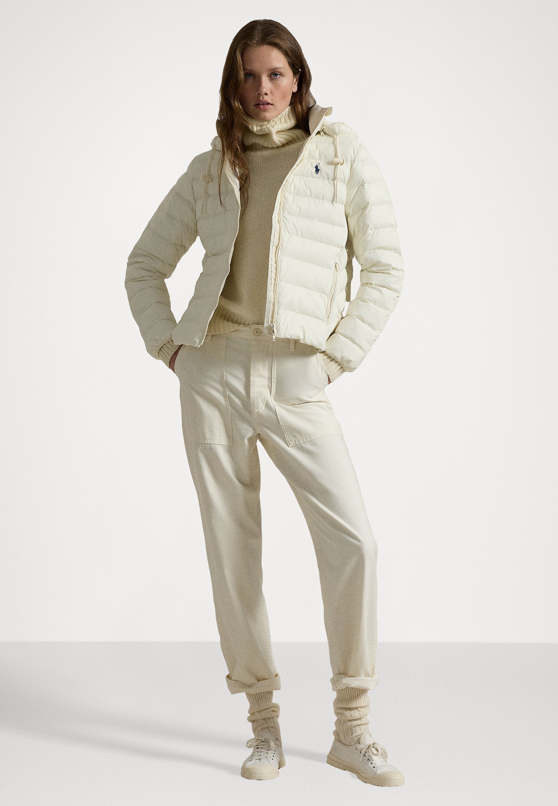 Polo Ralph Lauren WATER RESISTANT PACKABLE HOODED JACKET - Lichtgewicht jas - estate cream