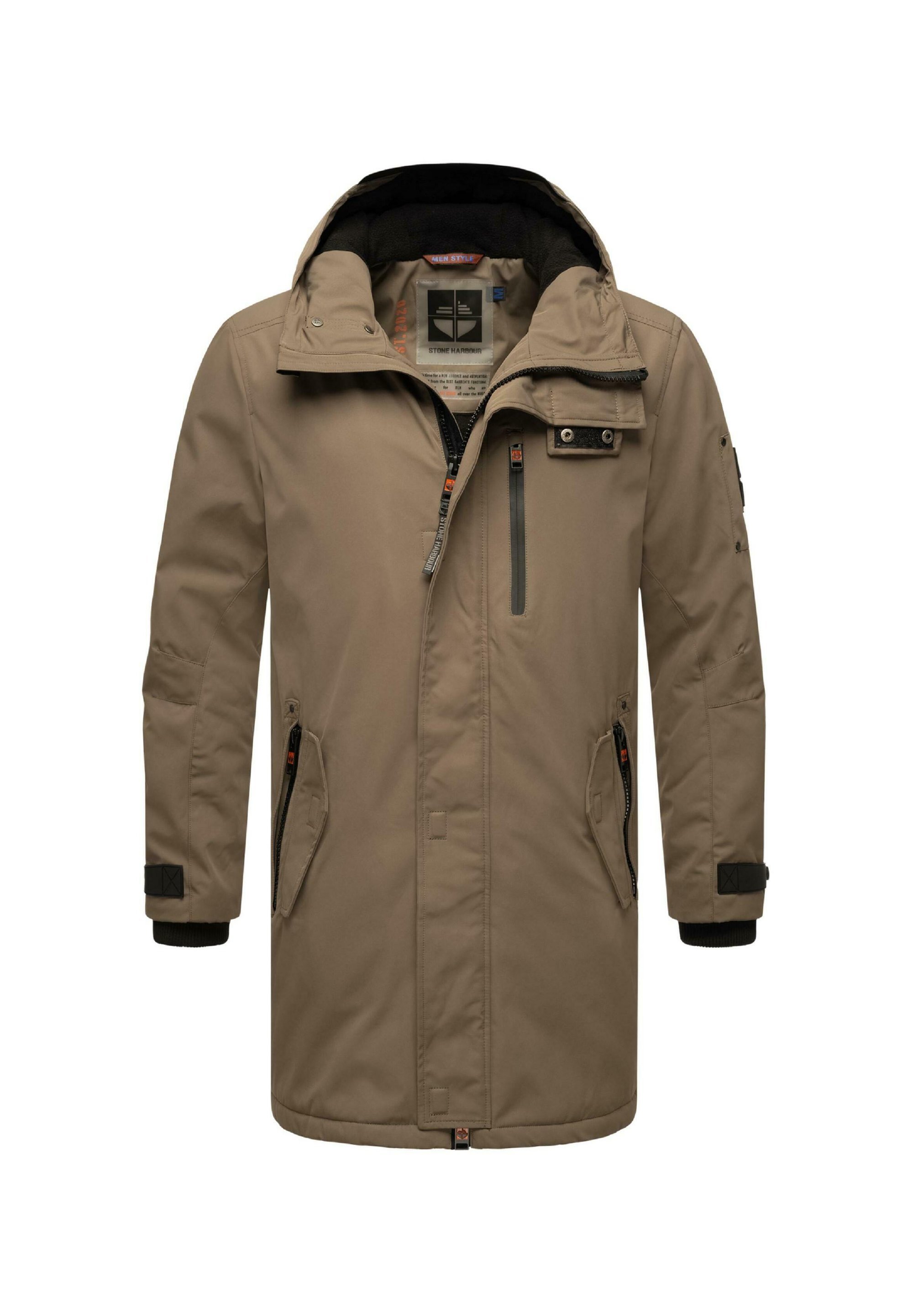 STONE HARBOUR LANZOO - Parka - Steinbraun