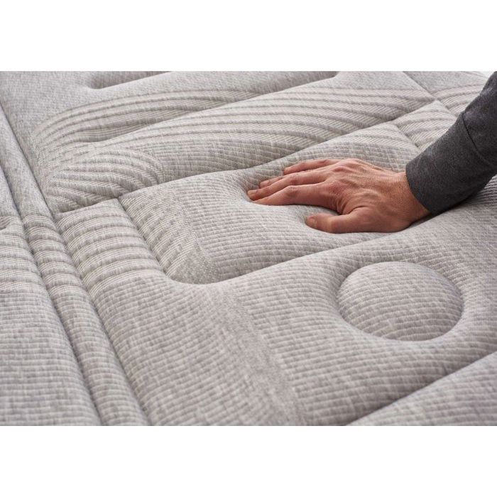Colchón JUPITER 180x200 cm - COSMOS - Espuma de alta resiliencia, espuma viscoelástica, capa de confort de látex azul - Grosor máximo 30 cm - Reversible