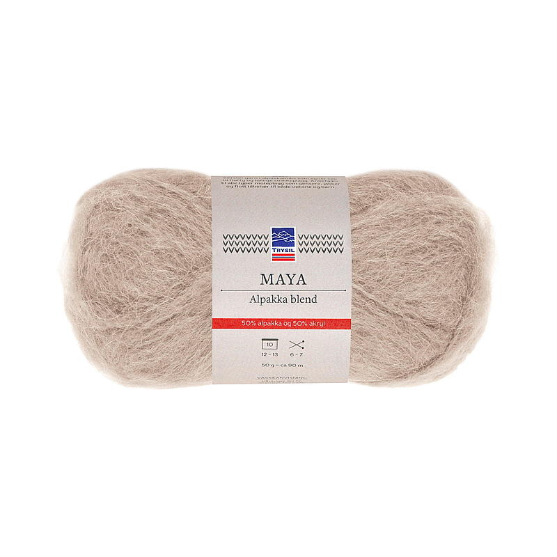 Trysil Maya alpaca blanding garen beige